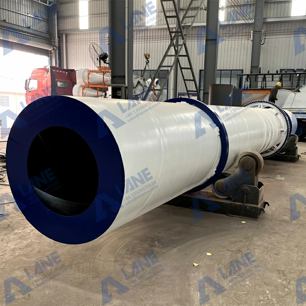 Drying: Ecostan Rotary Drum Dryer Machine efficiently reduces moisture content by up to 50%, processing various sizes and compositions of raw material.