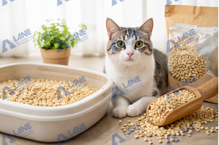 broken cat litter granules