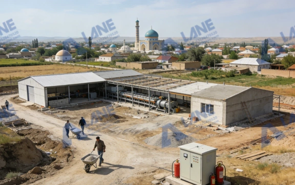1 t/h cat litter production line project in Uzbekistan